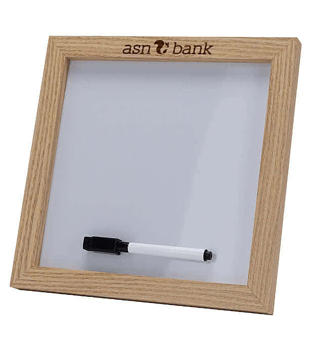 Magnetic Letter White Board with Wood Frame