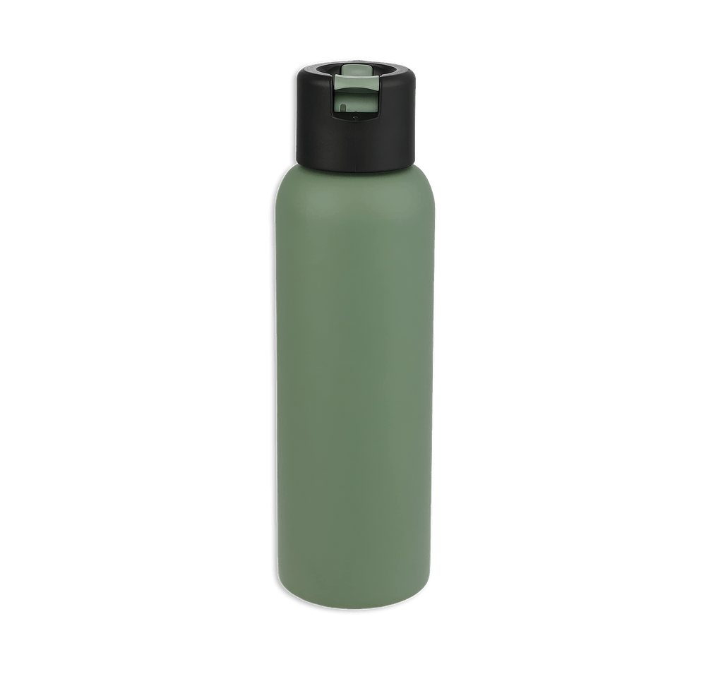 Laser Engraved 22 oz. Clio Eco-Friendly Water Bottle with Flip Straw-default