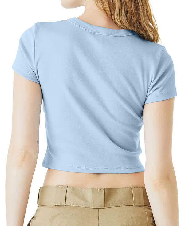 Bella + Canvas Women's Micro Rib Cropped T-shirt