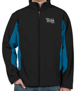 Port Authority Colorblock Soft Shell Jacket - Color: Black / Imperial Blue