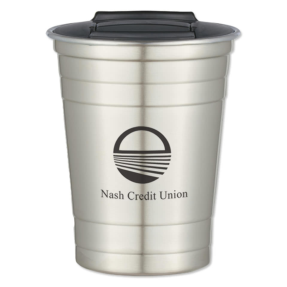 Full Color 16 oz. Reusable Stainless Steel Cup