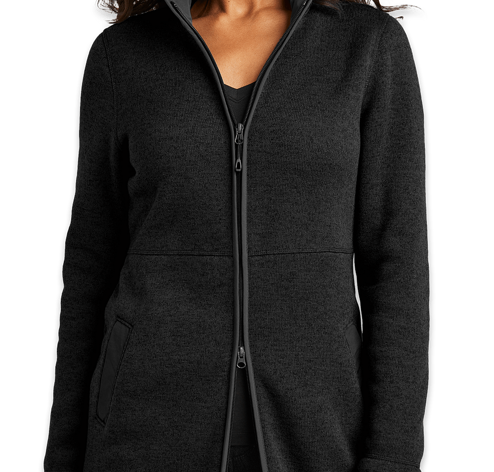 Port Authority Women's Arc Long Sweater Fleece Jacket - Embroidered-default