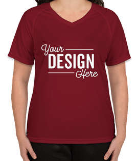 Augusta Women's Attain Raglan Performance Shirt - Color: Cardinal