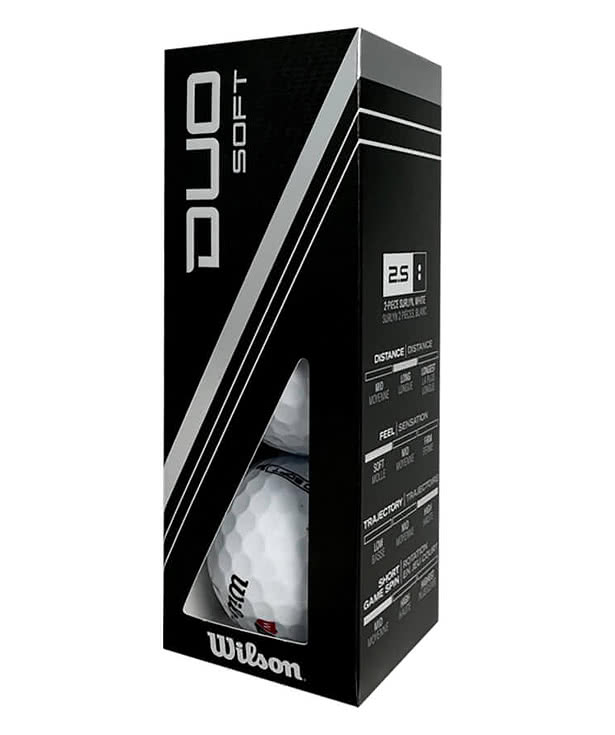 Full Color Wilson Duo Soft Golf Balls (Box of 3)