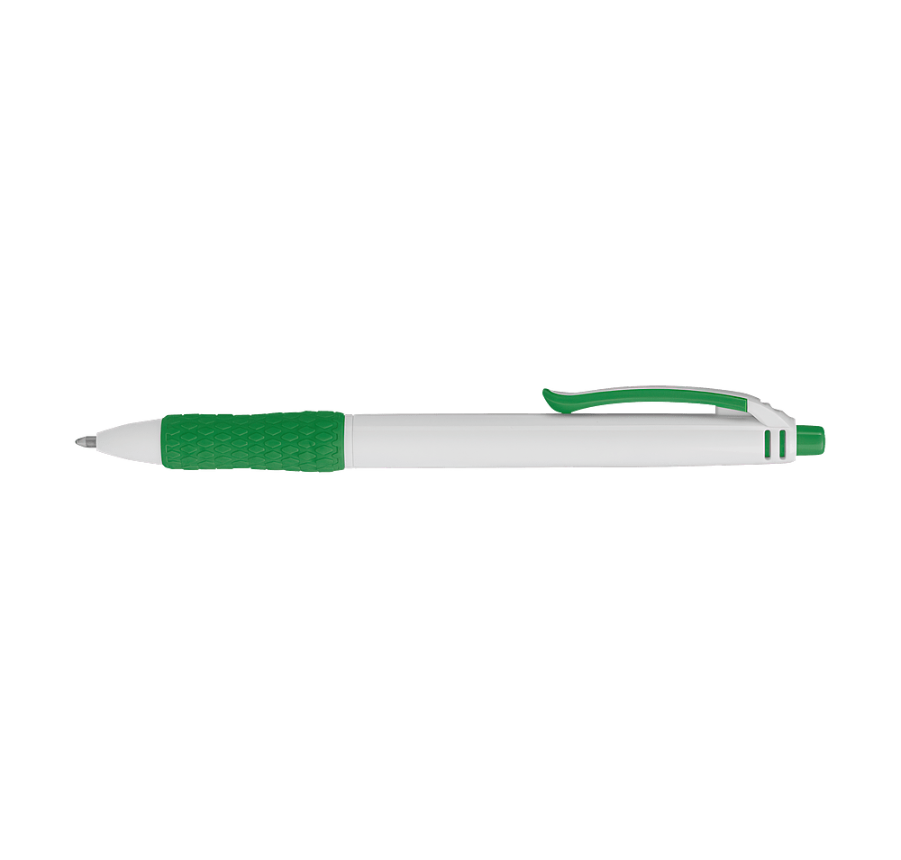 Vortex Recycled White Barrel Ballpoint Pen (black ink)-default