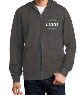 District V.I.T. Zip Hoodie - Embroidered - Color: Charcoal