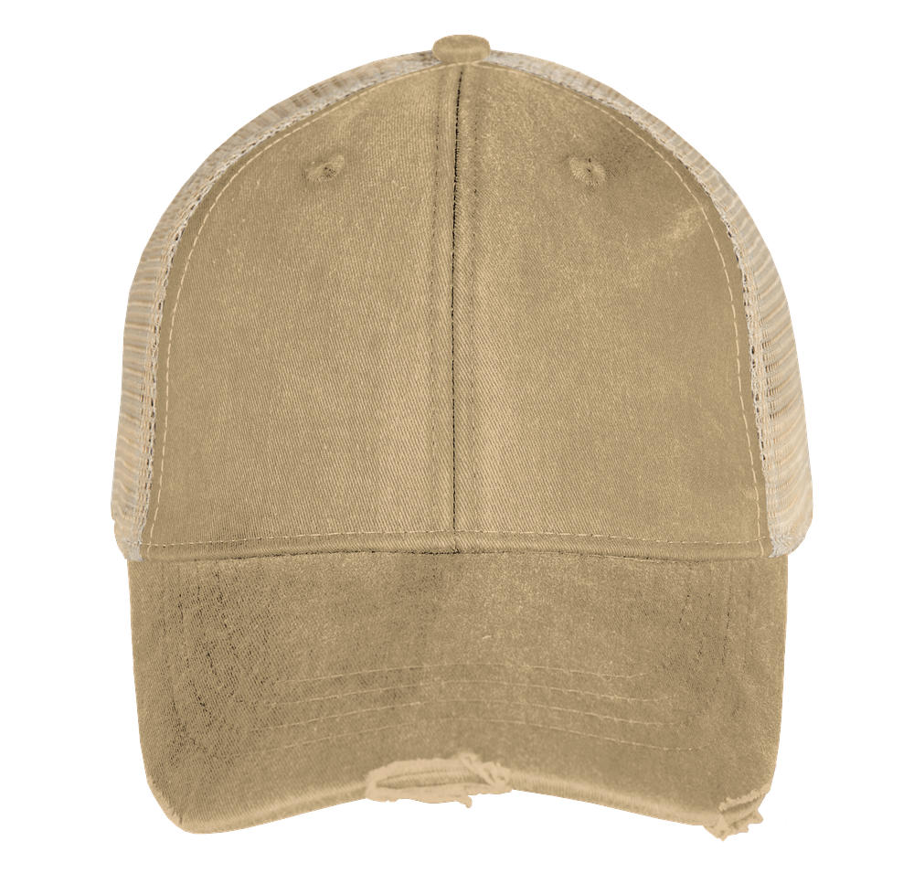 Adams Pigment Dyed Distressed Trucker Hat-default