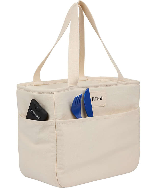 FEED Organic Cotton 9 Can Lunch Cooler