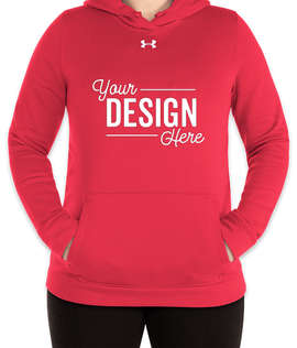 Under Armour Women's Hustle Pullover Hoodie - Color: Red / White
