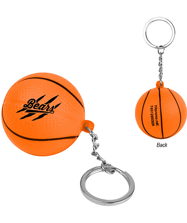 Basketball Stress Reliever Keychain