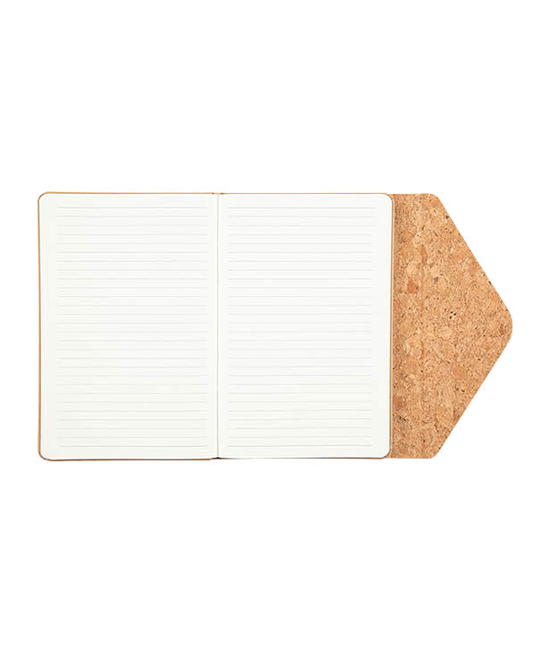 JournalBooks ® Debossed Cork & Craft Hard Cover Notebook