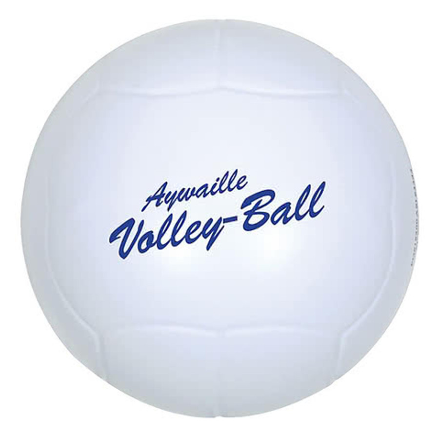 White Volleyball Stress Reliever in WHITE