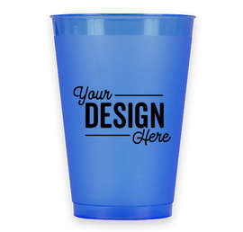 12 oz. Frosted Plastic Stadium Cup - Color: Frost Blue
