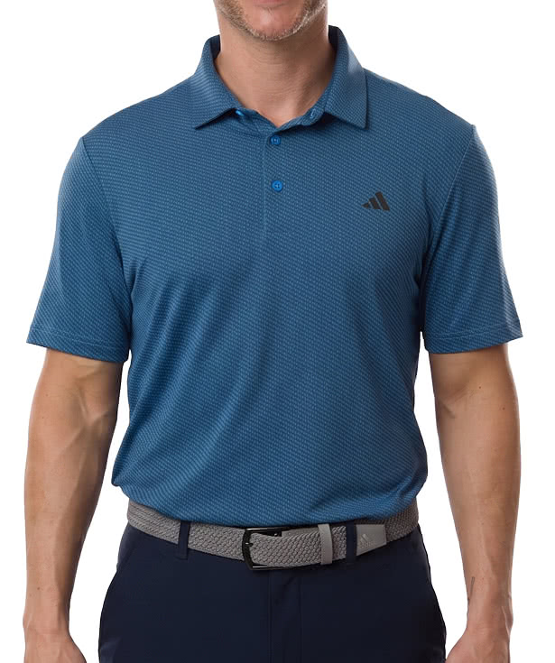 Adidas Textured Recycled Performance Polo