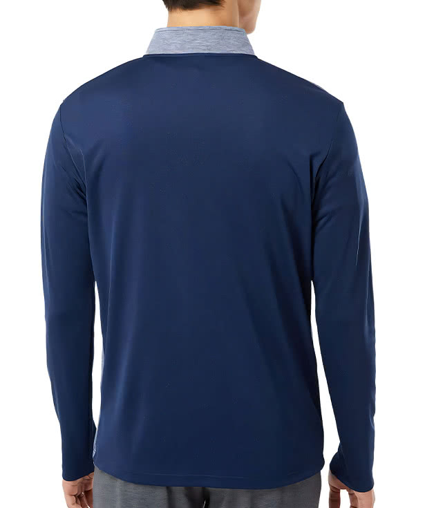 Adidas Ultimate365 Heather Block Print Quarter Zip Performance Shirt