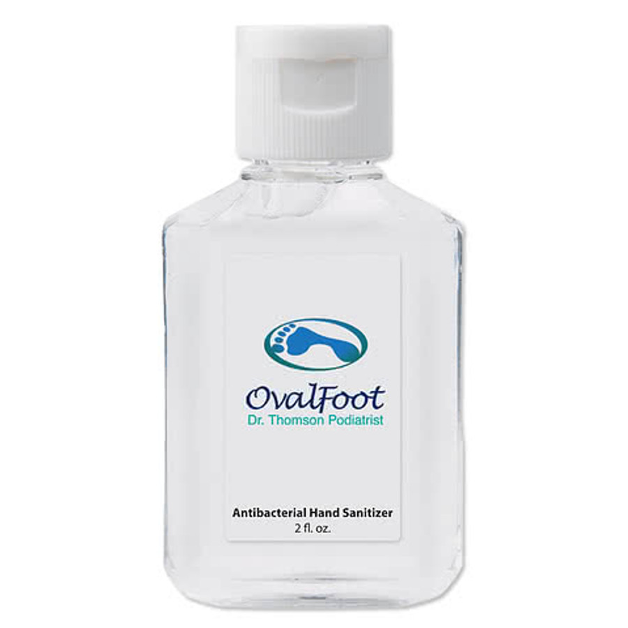 Full Color 2 oz. Squirt Hand Sanitizer in Clear