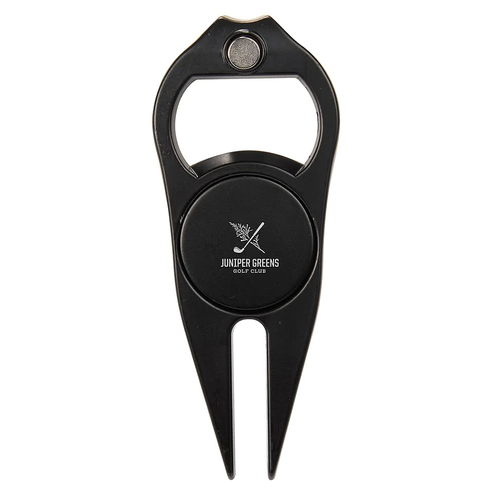 Laser Engraved Bottle Opener Divot Tool and Ball Marker