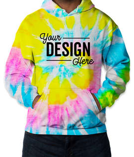 Dyenomite Tie-Dye Pullover Hoodie - Color: Dayglo