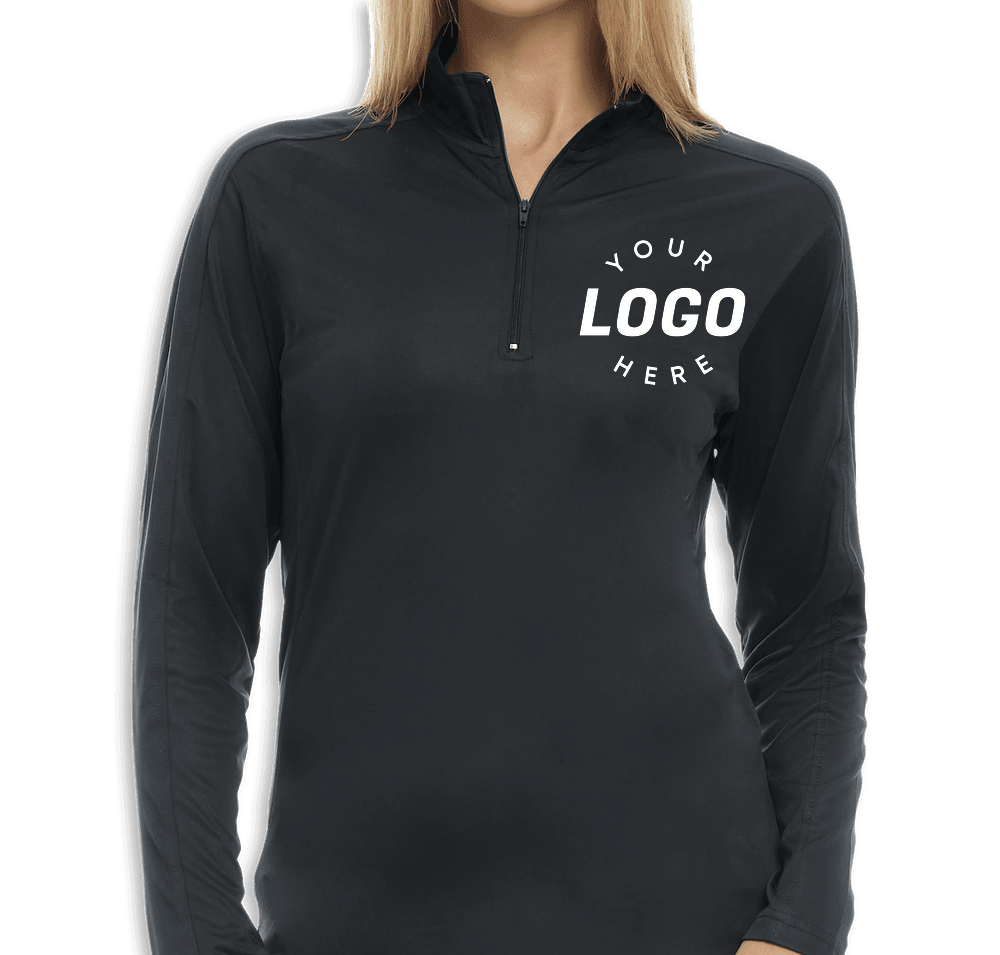 Blue Generation Women's BLU-X-DRI Quarter Zip Performance Pullover