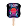 Full Color Hourglass Shaped Hand Fan