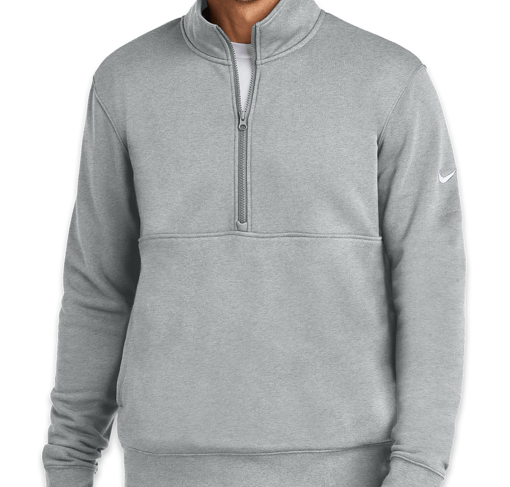 Nike Club Swoosh Sleeve Quarter Zip Sweatshirt-default