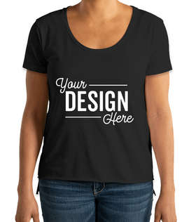 Next Level Women's Festival High-Low T-shirt - Color: Black