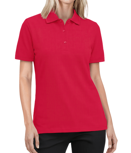 Blue Generation Women's Executive Ultra-Lux Polo - Printed in Red