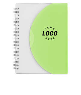 Frosted Color Block Spiral Notebook - Color: Lime Green