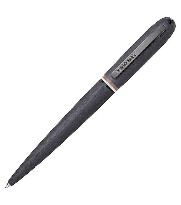 Hugo Boss Laser Engraved Iconic Contour Rollerball Pen (black ink)