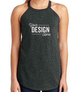 District Women's Tri-Blend Rocker Tank - Color: Black Frost