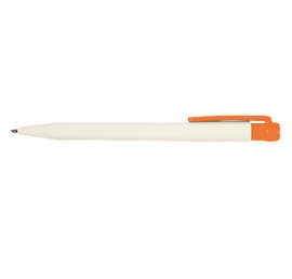 iProtect Antibacterial Pen (black ink) - Color: White / Orange