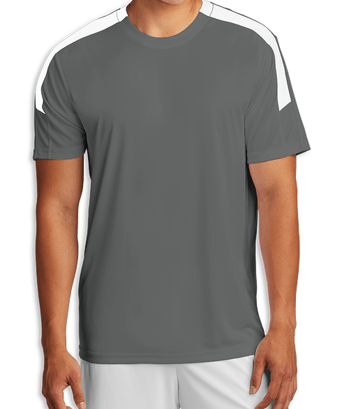 Sport-Tek Competitor United Performance Jersey in Iron Grey / White