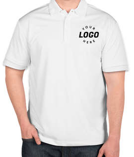Port Authority Silk Touch Performance Polo - Embroidered - Color: White