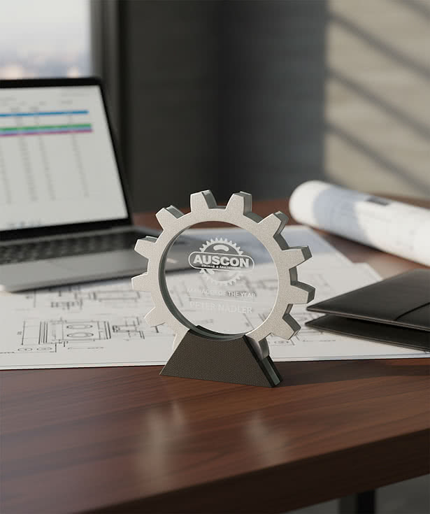 Laser Etched Graham Gear Award