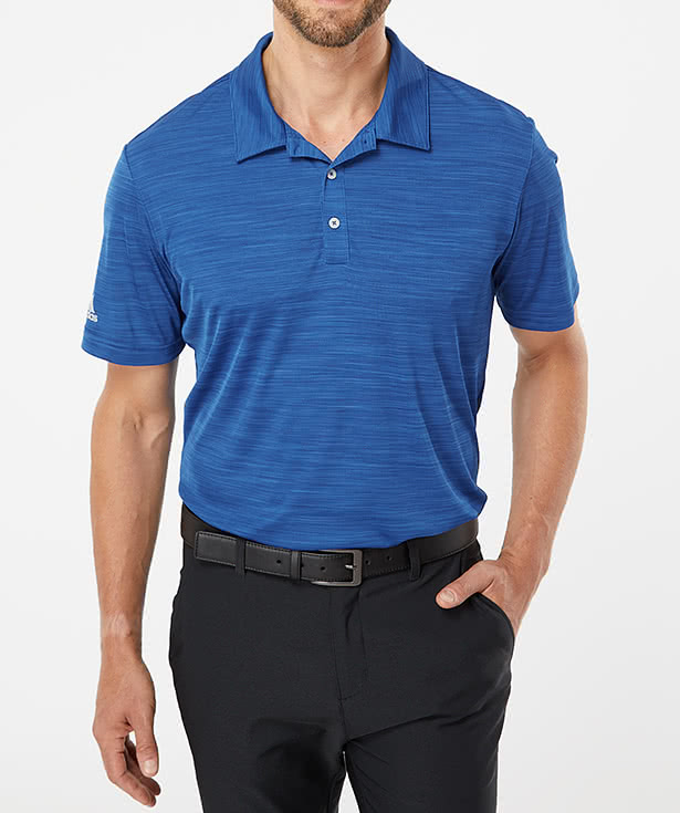 Adidas Melange Recycled UPF 50+ Performance Polo