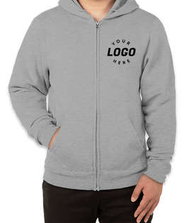 Soffe Classic Zip Hoodie - Color: Oxford