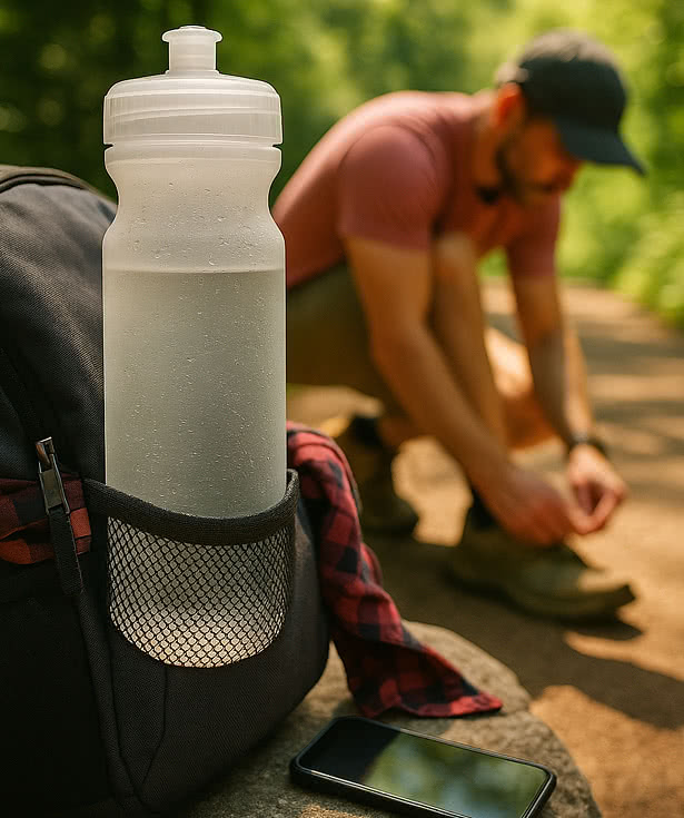 28 oz. Poly-Clear Fitness Water Bottle