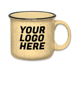 15 oz. Ceramic Speckled Campfire Mug (Set of 36) - Color: Yellow