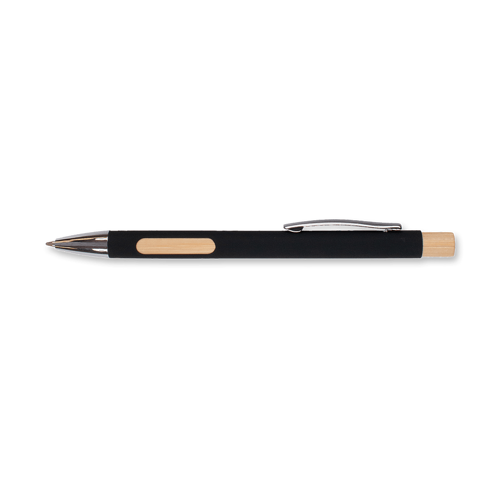 Laser Engraved Bamboozle Comfort Recycled Ballpoint Pen (blue ink)-default