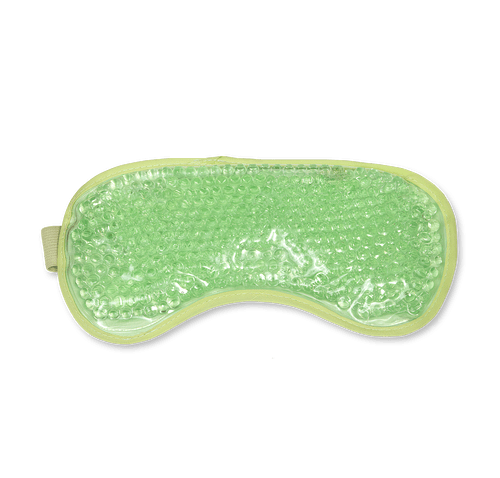 Aqua Pearls Hot/Cold Pack Eye Mask in Pastel Green