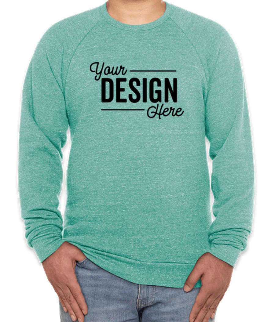 Royal Apparel USA-Made Tri-Blend Crewneck Sweatshirt in Tri Kelly