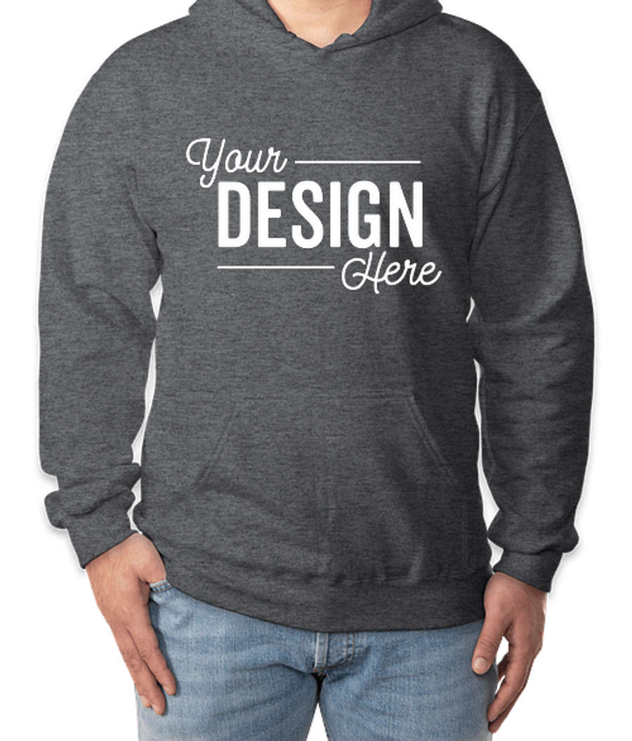 Gildan Softstyle Eco Pullover Hoodie in Dark Heather