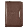 Debossed Deluxe Executive Vintage Leather Zippered Padfolio