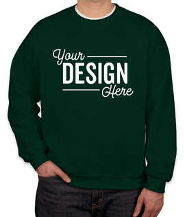 Gildan Midweight 50/50 Crewneck Sweatshirt - Color: Forest