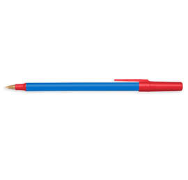 BIC Antimicrobial Round Stic Pen (black ink) - Color: Blue / Red