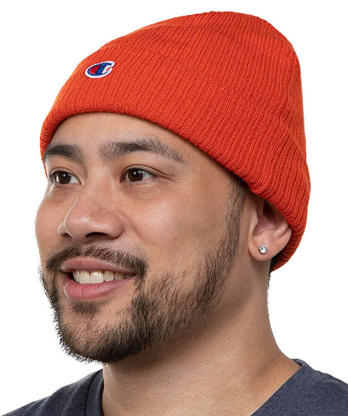 - Online Champion Design Beanie Knit at Beanies Ribbed Custom