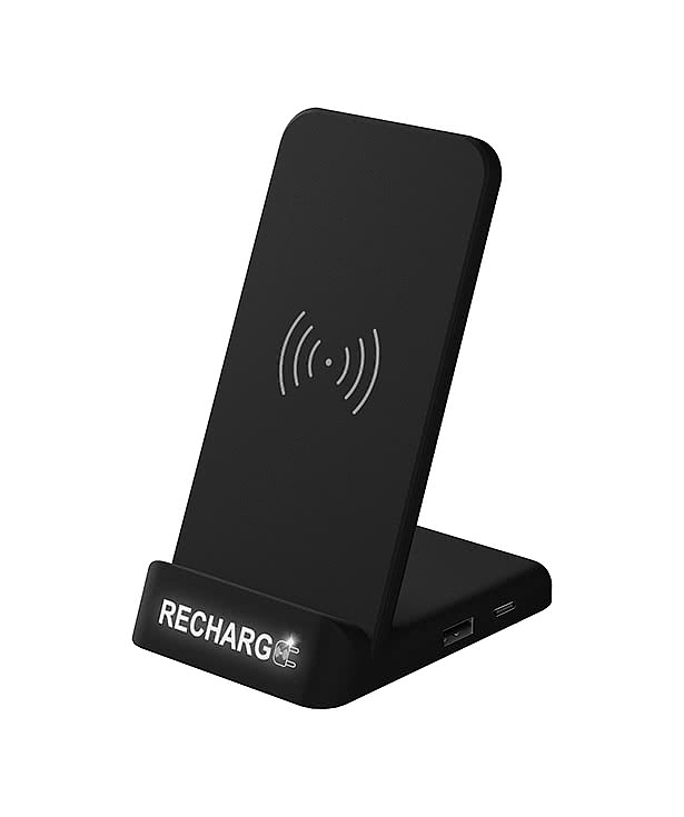 Laser Engraved 5W Wireless Light Up Charging Stand