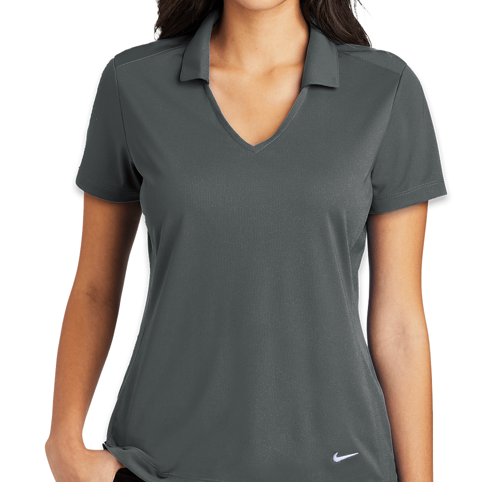 Nike Women's Dri-FIT Vertical Mesh Performance Polo - Printed-default