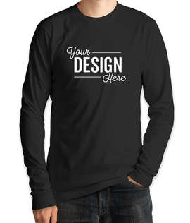 Royal Apparel USA-Made Organic Long Sleeve T-shirt - Color: Night