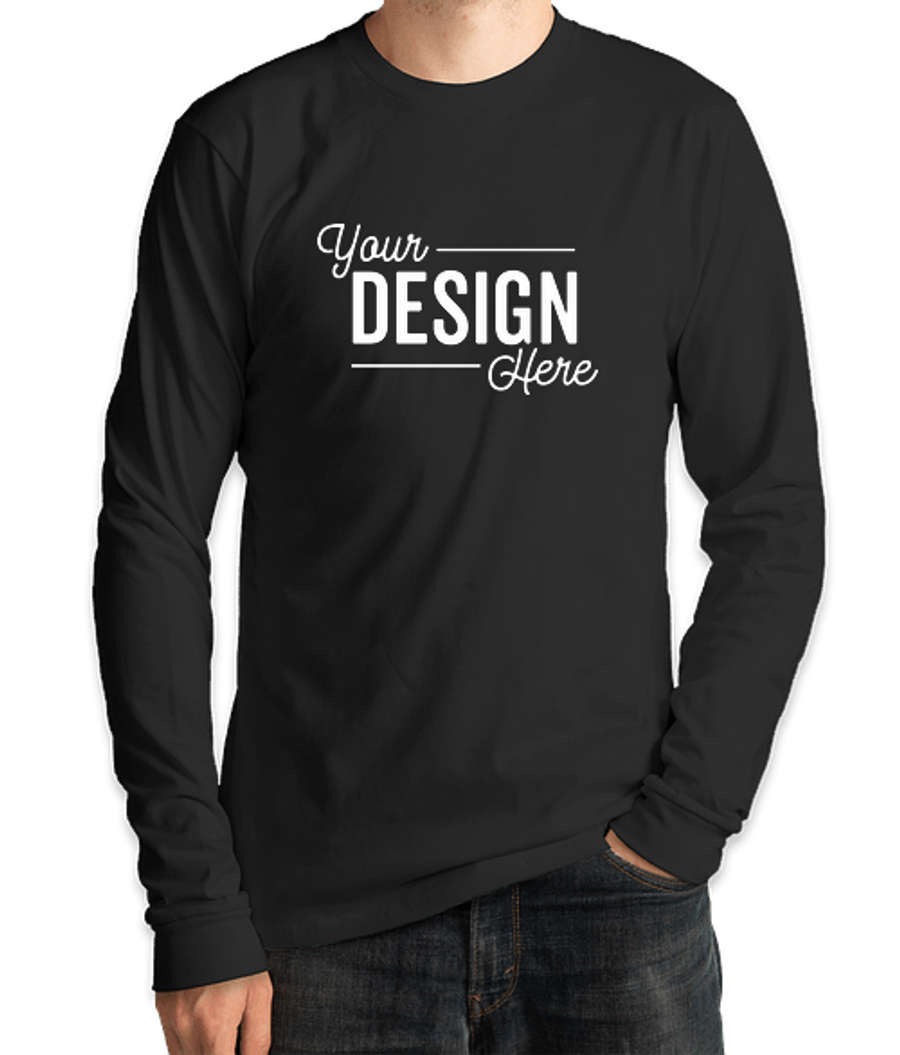 Royal Apparel USA-Made Organic Long Sleeve T-shirt in Night